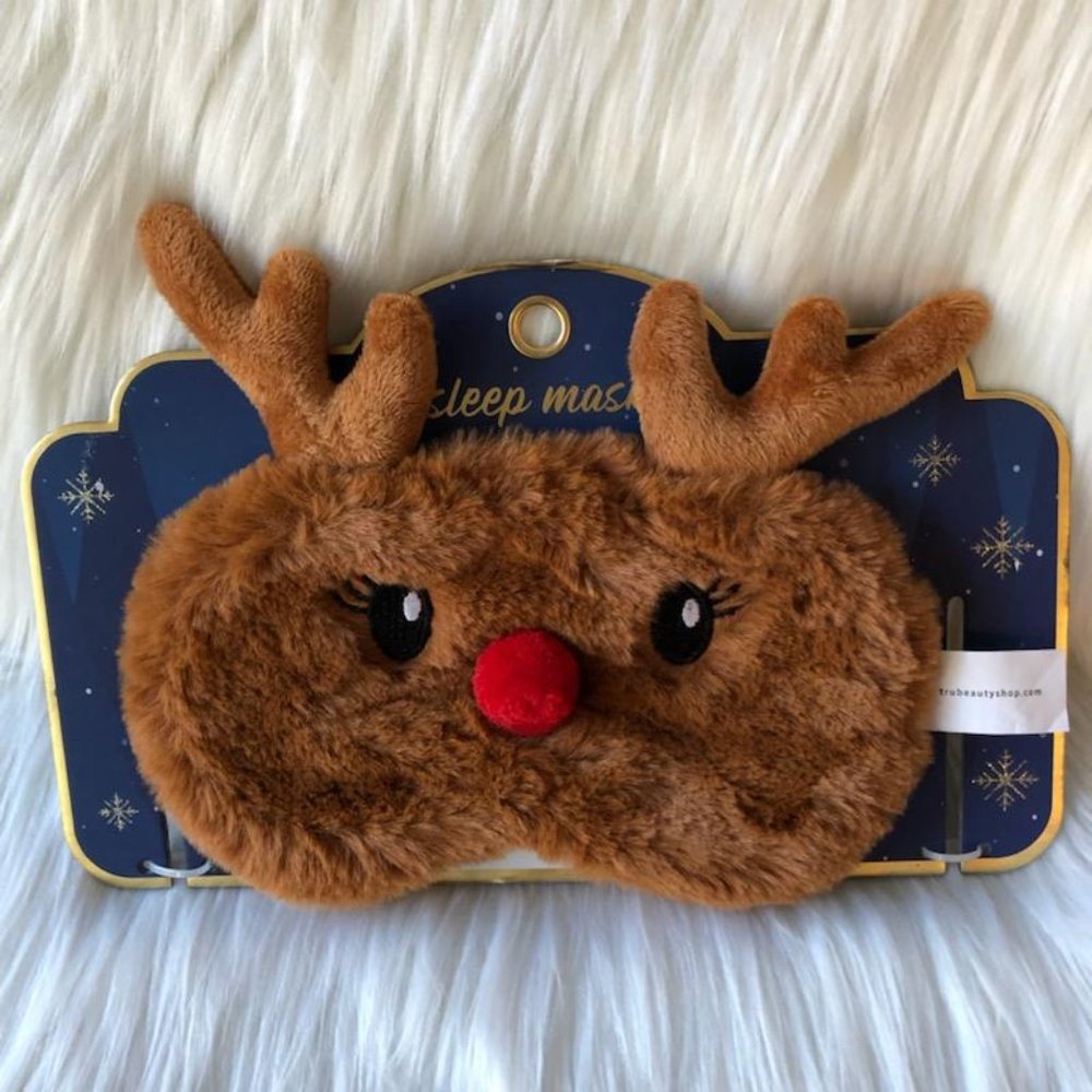 Plush Reindeer Sleep Mask